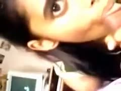 POV of an Indian slutwife devouring my big knob deepthroat